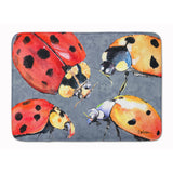 Caroline'S Treasures Lady Bug Multiple Floor Mat, 19 X 27, Multicolor