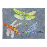 Caroline'S Treasures 8878Plmt Dragonfly Times Three Fabric Placemat, Multicolor
