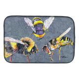 Caroline'S Treasures Bees Times Three Dish Drying Mat, 14 X 21, Multicolor