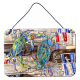 Caroline'S Treasures Blue Crabby Bottles Of Barqs Rootbeer Wall Or Door Hanging Prints, 8 X 12