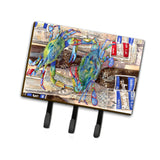 Caroline'S Treasures 8914Th68 Blue Crabby Bottles Of Barqs Root Beer Leash Or Key Holder, Large, Multicolor
