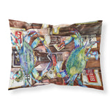 Caroline'S Treasures 8918Pillowcase Blue Crabby New Orleans Beer Bottles Moisture Wicking Fabric Standard Pillowcase, Large, M