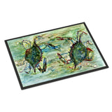 Caroline'S Treasures 8940Jmat Blue Crab Standoff Indoor Or Outdoor Mat, 24 X 36, Multicolor