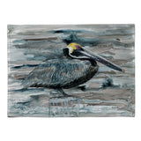 Caroline'S Treasures 8946Plmt Pelican In Grey Fabric Placemat, Multicolor