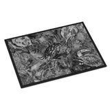 Caroline'S Treasures 8953Jmat Grey Canvas Abstract Crabs Indoor Or Outdoor Mat, 24 X 36, Multicolor