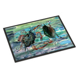 Caroline'S Treasures 8954Jmat Watery Teal And Purple Crabs Indoor Or Outdoor Mat, 24 X 36, Multicolor