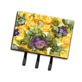 Caroline'S Treasures Abstract Flowers Purple And Yellow Leash Or Key Holder 8958Th68, Triple, Multicolor