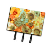 Caroline'S Treasures Abstract Flowers Teal And Orange Leash Or Key Holder 8959Th68, Triple, Multicolor