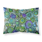 Caroline'S Treasures Abstract In Blues And Greens Fabric Standard Pillowcase 8962Pillowcase, Multicolor