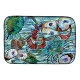 Caroline'S Treasures Watery Shrimp, Crabs And Oysters Dish Drying Mat, 14 X 21, Multicolor