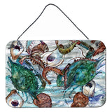 Caroline'S Treasures Shrimp, Crabs And Oysters In Water Wall Or Door Hanging Prints 8965Ds812, 8H X 12W, Multicolor