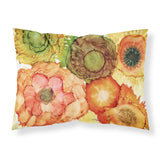 Caroline'S Treasures Abstract Flowers Blossoms Fabric Standard Pillowcase 8970Pillowcase, Multicolor