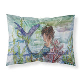 Caroline'S Treasures Brunette Mermaid Coral Fantasy Fabric Standard Pillowcase 8973Pillowcase, Multicolor