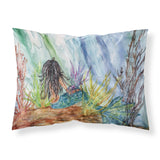 Caroline'S Treasures Black Haired Mermaid Water Fantasy Fabric Standard Pillowcase 8974Pillowcase, Multicolor