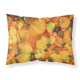 Caroline'S Treasures Abstract In Orange And Greens Fabric Standard Pillowcase 8976Pillowcase, Multicolor