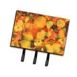 Caroline'S Treasures Abstract In Orange And Greens Leash Or Key Holder 8976Th68, Triple, Multicolor