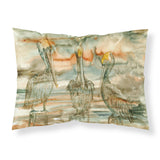 Caroline'S Treasures Pelicans On Their Perch Abstract Fabric Standard Pillowcase 8980Pillowcase, Multicolor