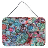 Caroline'S Treasures Abstract In Reds And Blues Wall Or Door Hanging Prints 8982Ds812, 8H X 12W, Multicolor