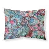 Caroline'S Treasures Abstract In Reds And Blues Fabric Standard Pillowcase 8982Pillowcase, Multicolor