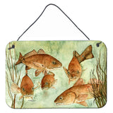Caroline'S Treasures Red Fish Swim Wall Or Door Hanging Prints 8983Ds812, 8H X 12W, Multicolor