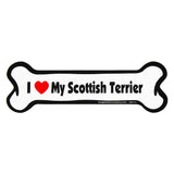 I Love My Dog Car Magnet: Breeds L - Z