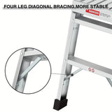 Portable Bench Folding Ladder Stool with Non-Slip Design
