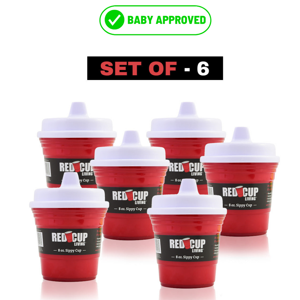 Reusable Kids Sippy Cup – 8oz Unbreakable Pack of 4