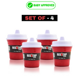 Reusable Kids Sippy Cup – 8oz Unbreakable Pack of 4