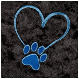 Crushed Velvet Paw Print Hooded Tunic