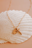Intricate Miraculous Medal and Crucifix Necklace