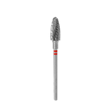 LEFT HANDED CARBIDE NAIL DRILL BIT, "CORN", RED, HEAD DIAMETER 6/14MM (FT91R060/14) #317 - STALEKS™