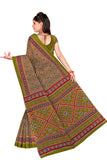 Tamaira Fashion Womens Plain Cotton Saree (2225_Green)