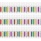 Ubabe 72Pcs Syringe Pens, Multi-Color Nurses Week Gifts Bulk, Retractable Black Ink Nurse Pens, Nursing School Supplies, Imagina