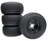 eCustomrim 4-Pack 8 18X8.50-8 Black Golf Cart Tire And Wheel Fits E-Z-GO, ClubCar, Cushman, Yamaha, EZGO - 2 YEAR WARRANTY