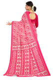 Tamaira Fashion Womens Plain Weave Pure Cotton Saree Without Blouse Piece(2479_Pink)