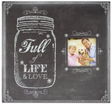 MCS MBI 12.5x13.5 Inch Full of Life and Love Mason Jar Scrapbook Album with 12x12 Inch Pages with Photo Opening (860083)