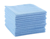 DRI Professional ExtraThick Microfiber Cleaning Cloth 12 Pack Blue (16IN x 16IN, 300GSM, Commercial Grade AllPurpose Microfibe