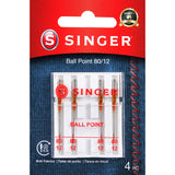 SINGER 4812 Universal Ball Point Machine Needles, Size 80/11, 4Count