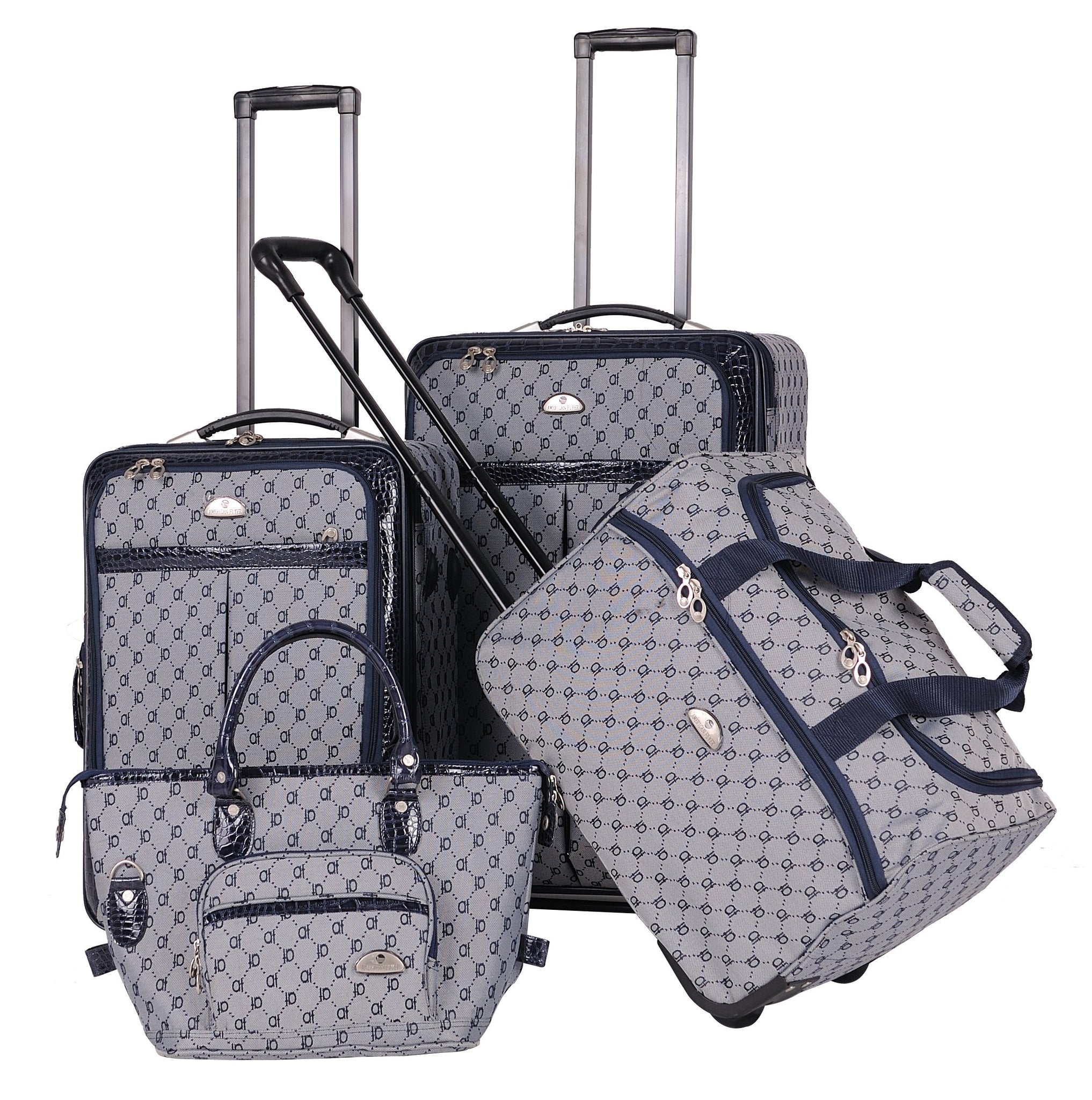 American Flyer Luggage Signature 4 Piece Set, Navy, One Size