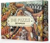 HUNGRY MINDS Octopolis 1000 Piece Jigsaw Puzzle for Adults - Challenging and Difficult Puzzle with Stunning Octopus Theme - Perf