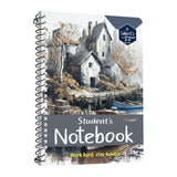 Gowoo A4 Size Autumn Cottage Spiral Notebook Unruled 200 Pages