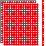 10000 PCS Red Dot Stickers 1/4 Round Circle Dot Stickers Tiny Mini Little Colored Coding Labels for Office,Classroom