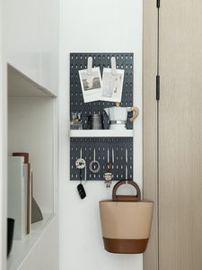 Keepo Pegboard Combination Kit, 4 Pegboards and 14 Accessories Modular Hanging for Wall Organizer, Crafts Organization, Ornament