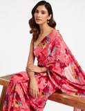 Satrani Womens Woven Polyester Saree (1850St178_Pink)
