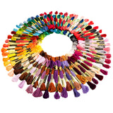 ThreadNanny 100 Colors Embroidery Thread 100 Rainbow Color Skeins Embroidery Floss Set Cross Stitch Threads Friendship Bracele