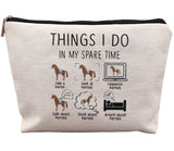 Horse Makeup Bag,Horse Stuff,Horse Gifts For Women,Cowgirl Gifts,Gifts For Horse Lovers,Animal Lovers Gifts For Women,Things I D