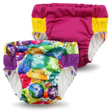 Kanga Care Lil Learnerz Reusable Swim and Toilet Training Pants (XSmall - tokiCorno & Sherbert)