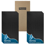 Genesis 2ft x 4ft Stucco Pro Black Ceiling Tiles Easy Dropin Installation Waterproof, Washable and FireRated HighGrade 
