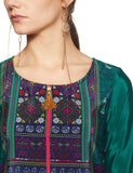 Aurelia Women'S Synthetic Regular Kurta (18Aua10178-100231_Green_Xs)