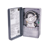 NSi Industries TORK 1109A Indoor 40Amp MultiVolt Mechanical Lighting and Appliance Timer 24Hour Programming Multiple On/O